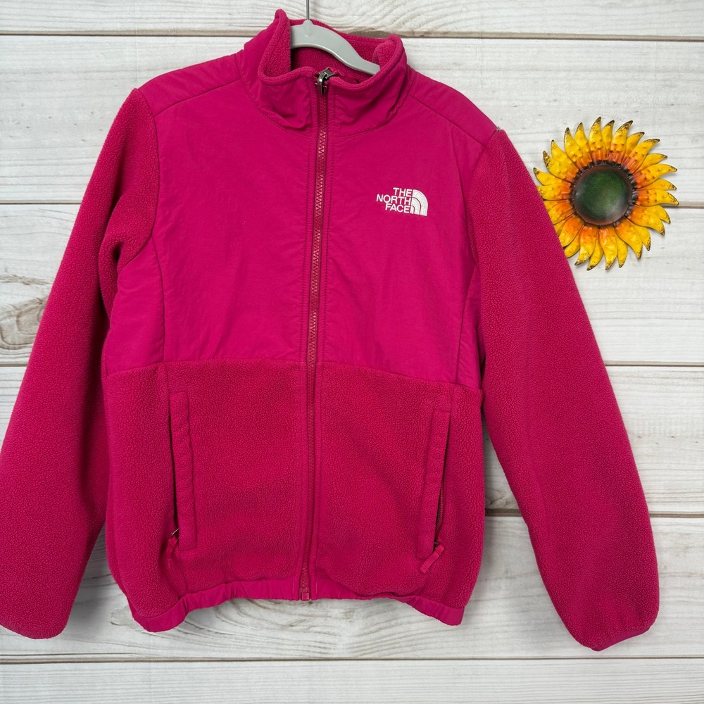 The North Face Girl's Denali Fleece Full Zip Jacket Size M (10/12)